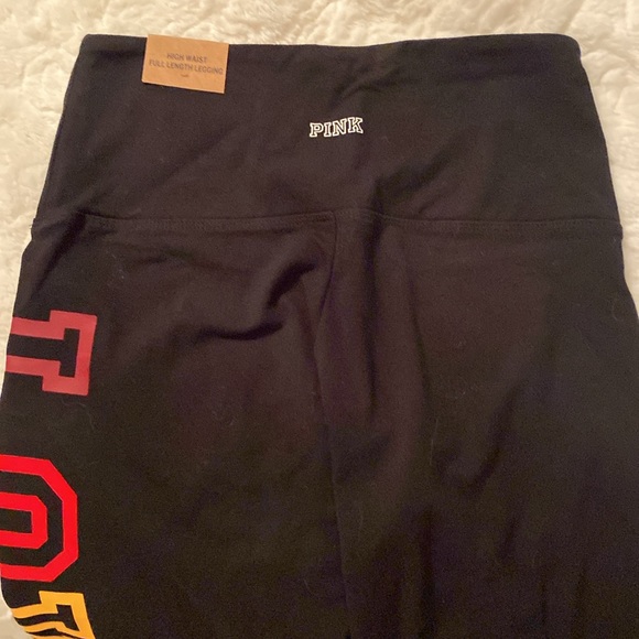 NWT Pink Victoria Secret High waisted full length leggings - Picture 3 of 5